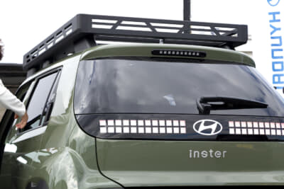 ヒョンデ・インスターのリヤビュー