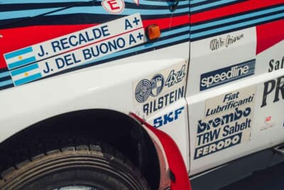 27万250ユーロ(邦貨換算約4760万円)で落札されたランチア「デルタHF インテグラーレ 8V マルティーニ ランチア ワークス サファリ Gr.A」(C)Courtesy of Broad Arrow