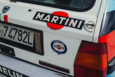 27万250ユーロ(邦貨換算約4760万円)で落札されたランチア「デルタHF インテグラーレ 8V マルティーニ ランチア ワークス サファリ Gr.A」(C)Courtesy of Broad Arrow