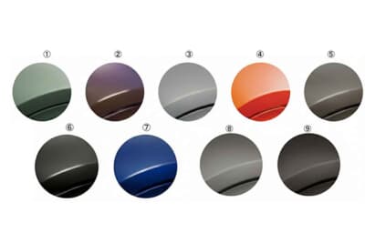 マセラティ グレカーレ コロラータ:セレクトプログラムの9色のラインアップのカラーサンプル