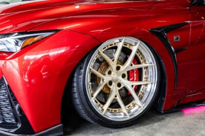 レクサス IS500：インセットサイズにこだわりオーダーした、19インチのBCフォージド ホイール