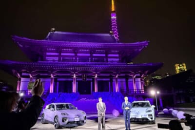 ポルシェ マカン:ドイツ本社から製品ライン統括責任者のイェルク・ケルナー氏が来日し、プレゼンテーションを行いましたの