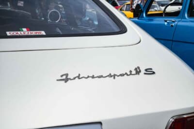 ランチア フルビア スポルト ザガート：リアパネルには車名のエンブレムを装着