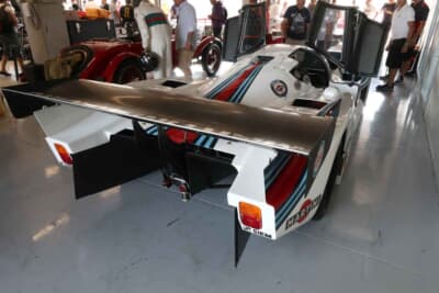 ランチア LC2:フィアット本社の風洞を使って開発されたボディ。後部の空気の抜けも効率的に映る