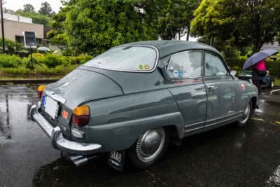 サーブ 96:日本国内での96の現存台数はおそらく30台前後と非常に少なく、そのなかでもV4モデルはさらに少ないのではないかと是枝氏は語る