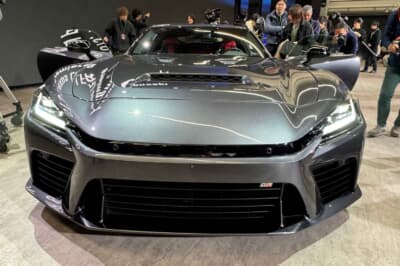 トヨタ GR GT:開催場所は静岡県裾野市に建設されたトヨタの実験の街「ウーブン・シティ」でしたの