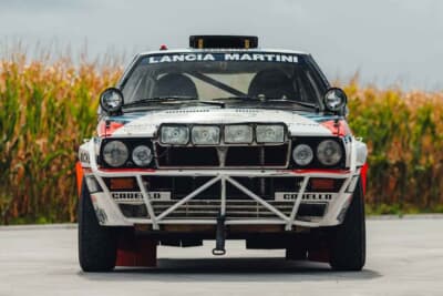 27万250ユーロ(邦貨換算約4760万円)で落札されたランチア「デルタHF インテグラーレ 8V マルティーニ ランチア ワークス サファリ Gr.A」(C)Courtesy of Broad Arrow