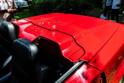 アルファ ロメオ RZ：シート後方からリアエンドにかけてのデザインは、RZ独自のものだ