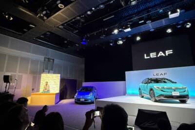 日産 リーフ:落語家の柳亭小痴楽師匠による落語を通じて、日産の歴史やEVの特徴、インフラへの不安などを夫婦の会話で表現するという、日本らしくてユニークな試みでしたの