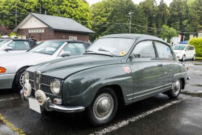 サーブ 96:日本国内での96の現存台数はおそらく30台前後と非常に少なく、そのなかでもV4モデルはさらに少ないのではないかと是枝氏は語る