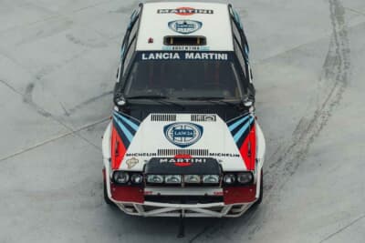 27万250ユーロ(邦貨換算約4760万円)で落札されたランチア「デルタHF インテグラーレ 8V マルティーニ ランチア ワークス サファリ Gr.A」(C)Courtesy of Broad Arrow