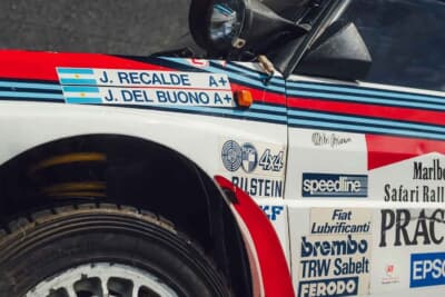 27万250ユーロ(邦貨換算約4760万円)で落札されたランチア「デルタHF インテグラーレ 8V マルティーニ ランチア ワークス サファリ Gr.A」(C)Courtesy of Broad Arrow