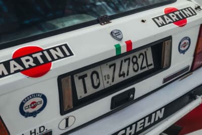 27万250ユーロ(邦貨換算約4760万円)で落札されたランチア「デルタHF インテグラーレ 8V マルティーニ ランチア ワークス サファリ Gr.A」(C)Courtesy of Broad Arrow