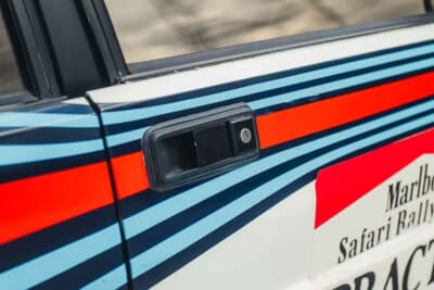 27万250ユーロ(邦貨換算約4760万円)で落札されたランチア「デルタHF インテグラーレ 8V マルティーニ ランチア ワークス サファリ Gr.A」(C)Courtesy of Broad Arrow