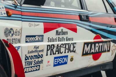 27万250ユーロ(邦貨換算約4760万円)で落札されたランチア「デルタHF インテグラーレ 8V マルティーニ ランチア ワークス サファリ Gr.A」(C)Courtesy of Broad Arrow