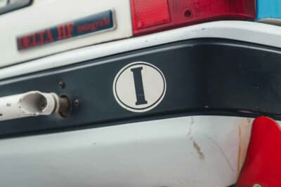 27万250ユーロ(邦貨換算約4760万円)で落札されたランチア「デルタHF インテグラーレ 8V マルティーニ ランチア ワークス サファリ Gr.A」(C)Courtesy of Broad Arrow