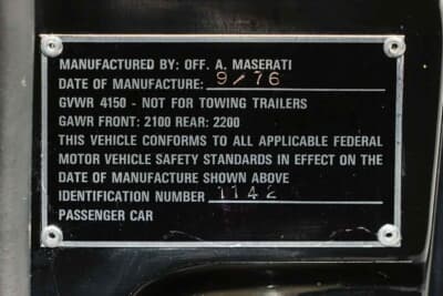 16万1000ユーロ（邦貨換算約2830万円）で落札されたマセラティ「カムシン」（C）Courtesy of Broad Arrow