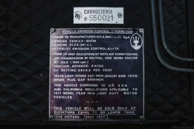 16万1000ユーロ（邦貨換算約2830万円）で落札されたマセラティ「カムシン」（C）Courtesy of Broad Arrow