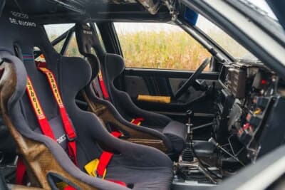 27万250ユーロ(邦貨換算約4760万円)で落札されたランチア「デルタHF インテグラーレ 8V マルティーニ ランチア ワークス サファリ Gr.A」(C)Courtesy of Broad Arrow