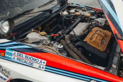 27万250ユーロ(邦貨換算約4760万円)で落札されたランチア「デルタHF インテグラーレ 8V マルティーニ ランチア ワークス サファリ Gr.A」(C)Courtesy of Broad Arrow