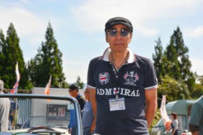 オースチン ヒーレー スプライトMk.I：歌川会長は市内で明治時代から続く老舗の菓子工房を経営している。「このカニ目は、普段はお店にディスプレイしてあります」