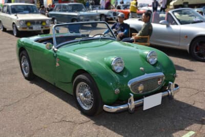 オースチン ヒーレー スプライトMk.I：「ちょっとミーハーかとも思ったのですが、昔からクラシックカーにワイヤーホイールという組み合わせに憧れがありまして……」