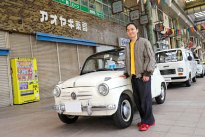 FIAT600とオーナーの“TOYOTO”さん