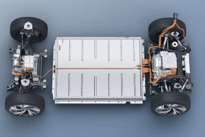 フォルクスワーゲンID.4:100%電気自動車専用として新開発されたMEBプラットフォームを採用