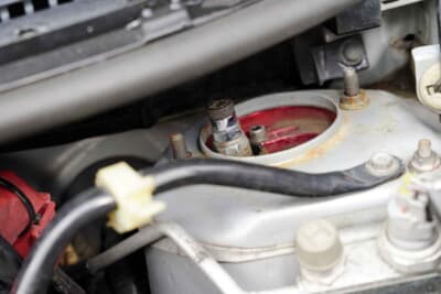 ダイハツ ミラ:足まわりは前オーナーと同じブリッツの車高調。減衰力のセッティングにはこだわった