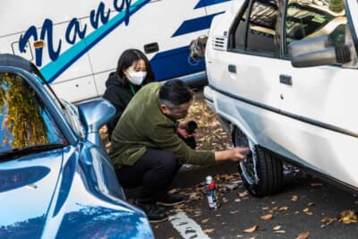 参加者はとくに気になる用品を自分のクルマで試してみたり、専門家のアドバイスを受けたりと有意義な時間を過ごし、「まてい」なカーライフをより充実したものにしていた