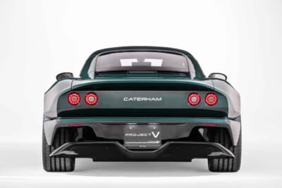 ケータハム「プロジェクトV」プロトタイプ：丸形４灯のコンビネーションランプへ変更されたリアビュー