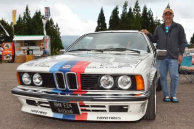 オーナーの原さんとBMW 635CSi