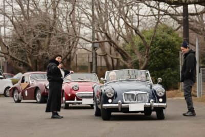 今回は3カ所のチェックポイント(CP)を設置。最初のCPに到着したMG-Aのオーナーに安堵の表情が浮かぶ