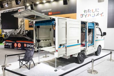 ダイハツ ハイゼット トラック ジャンボ EXTEND3：850mm延長された姿は圧巻。パネルバンのスクエアな形状が、最大限の容積を確保している