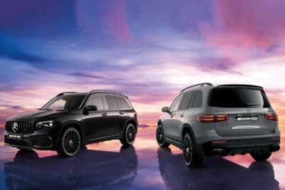 Mercedes-AMG GLB 35 4MATIC Final Edition：足もとには通常より1インチアップの21インチAMGホイールとレッドキャリパーを装備