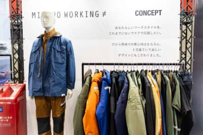 タフな現場でも活躍するミズノワーキングジャンパー。機能美を追求した一着だ