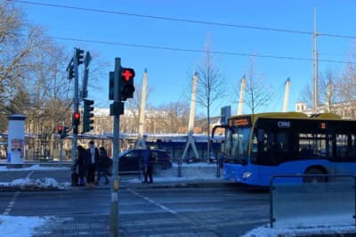 ケムニッツの歩行者信号はアンペルマンでした