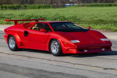 41万7500ドル（邦貨換算約6520万円）で落札されたランボルギーニ「カウンタック25thアニバーサリー」（C）Courtesy of RM Sotheby's