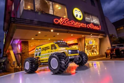 メインシャシーは軽量、高剛性なガラス補強66ナイロン樹脂製バスタブ型式を採用