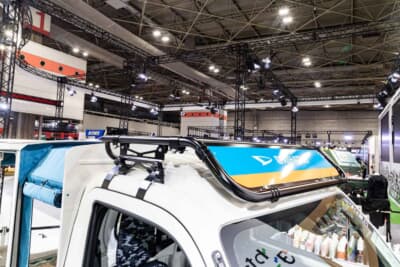 ダイハツ ハイゼットトラック ジャンボ EXTEND3：ルーフラックを搭載。1940mmの高さを確保している