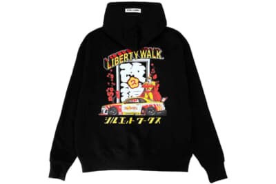 アパレル商品も大人気のリバティウォーク。今回のコラボでは「LIBERTY WALK×スッパイマン」のコラボTシャツとパーカーも登場