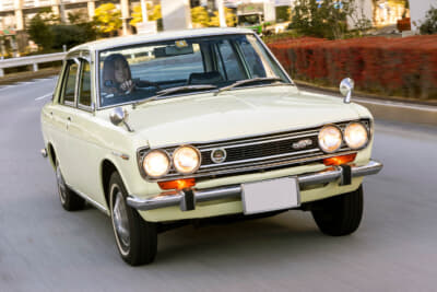 日産 510型 ブルーバード SSS：「ゆったりと荷重が動いてくれるので、クルマの姿勢が分かりやすいです」