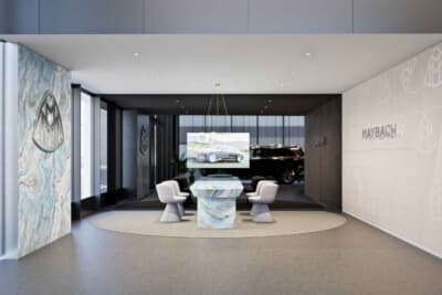 ブランドの優雅さと洗練性を象徴する要素を随所に取り入れたMANUFAKTURラウンジ