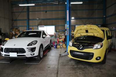 基本はボルボだが、ルノー・カングーやポルシェ・マカンなどの欧州車も、ユーザーの要望次第で取り扱う