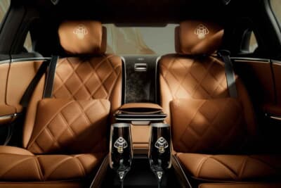 Mercedes-Maybach S 680 V12 Edition：限定モデル専用「MANUFAKTURサドルブラウン／ブラック」ナッパレザー内装を採用したキャビン