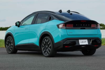 日産 新型リーフ：リヤビューも洗練。55kWhバッテリーの「B5」でも航続距離521kmを実現し、実用性は十分だ