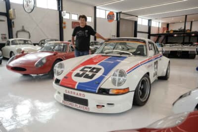 グレードは「T」だというが、ご覧のとおりアップデートを重ねている。10年を超える國江氏のサーキットでの相棒となったポルシェ「911T」は、ひときわ思い出深い1台だ