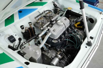 ミニ クラブマン1275GT：クラブマンGTで4時間耐久に挑むチームリーダー武田さんは、英国車整備工場「リトライフ」代表だけあり、丁寧な作りのエンジンルームだ