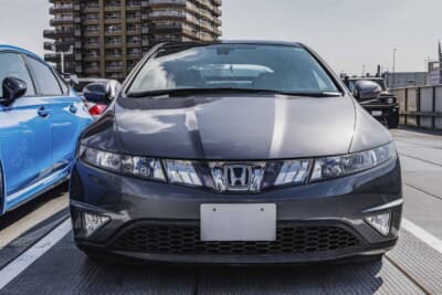 ホンダ FK2 シビック：特徴的なフロントマスク