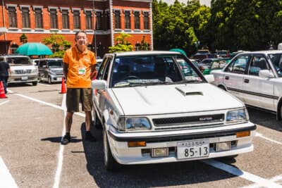 トヨタ EP71 スターレットターボ：オーナーの青木さんは新車購入から現在まで、このクルマをファーストカーとして使い続けてきた